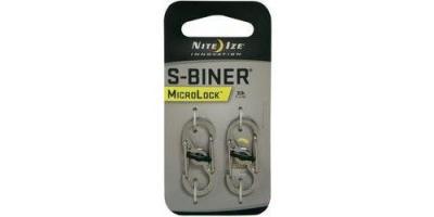 NITE IZE  S Biner Microlock Steel Key Ring Argent&eacute;