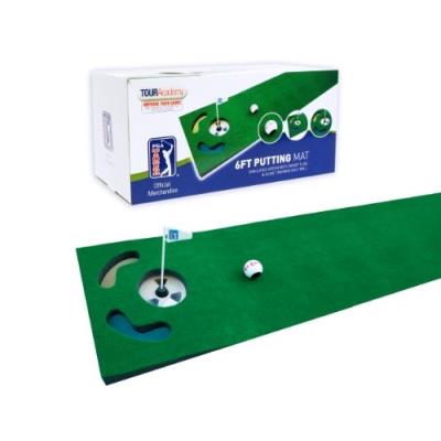 GENERIQUE PGA TOUR Tapis avec balle d'entra&icirc;nement de Putting - Vert