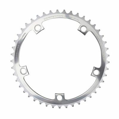 SPECIALITES TA Plateau v&eacute;lo de piste Ta (44 &agrave; 51 dents) mono argent Diam 144mm- 51