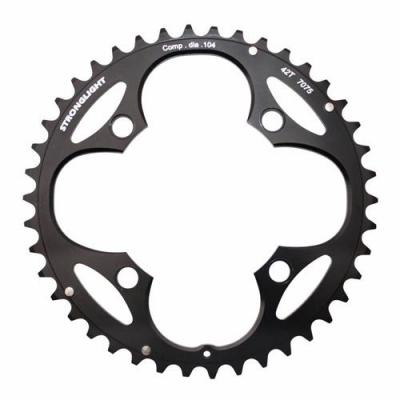 STRONGLIGHT Plateau VTT  3 plateaux, ext&eacute;rieur (42 &agrave; 46 dents) noir D
