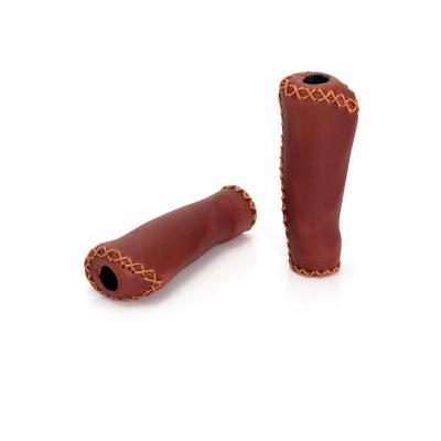 XLC Poign&eacute;es velo  Marron imitation cuir 2 Longues