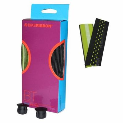 BIKE RIBBON Ruban de guidon v&eacute;lo BikeRibbon Drop noir/vert