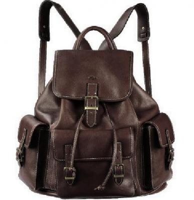 KATANA Sac &agrave; dos  cuir de Vachette gras K 32544 - Chocolat