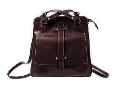 KATANA Sac &agrave; dos  en cuir de Vachette gras K 32605 - Chocolat
