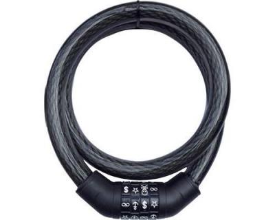 SECURITY PLUS SPS 100 C&acirc;ble antivol noir fermeture &agrave; combinaison avec symboles