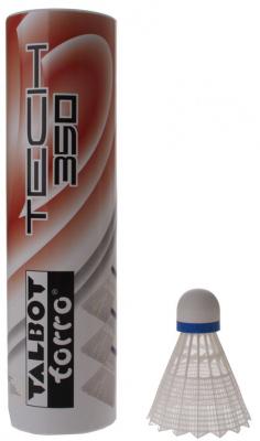 TALBOT TORRO  shuttlecocks Tech 350 blanc / bleu 6 pi&egrave;ces