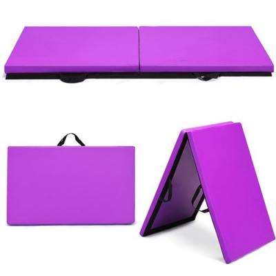  Costway Tapis De Gymnastique Pliable 180x60x3,8cm Matelas De Fitness Portable Natte De Gym Pour Fitness, Yoga, Sport Et Exercice