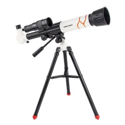  T&eacute;lescope astronomique d'&eacute;ducation scientifique pour enfants avec oculaire 20X / 30X / 40X -blanc 