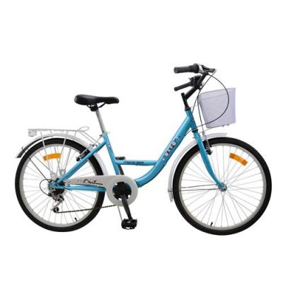MERCIER V&eacute;lo de ville 24 pouces  6 vitesses bleu fille