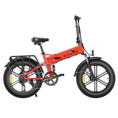 ENGWE V&eacute;lo &eacute;lectrique X Pliant Moteur 250W 20 * 4.0 Fat Tire Batterie 13Ah Vitesse maximale 25 km/h Port&eacute;e 100 km - Rouge 