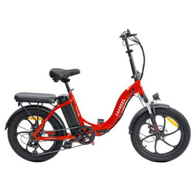 FAFREES V&eacute;lo &eacute;lectrique F20, 20 "", Pliable, Cadre E-bike 7 Vitesses, Avec Batterie Au Lithium Amovible 15AH - Rouge 