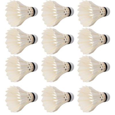 GENERIQUE Volant de badminton lot de 12 professionnel en plumes 