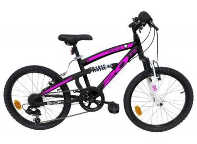NON RENSEIGNE V&eacute;lo enfant - Mod&egrave;le  20'' Tout Suspendu pour fille de taille 120 &agrave; 140 cm - Frein V brake - 6 Vitesses - Poign&eacute;e Tournante - Shimano TY21 