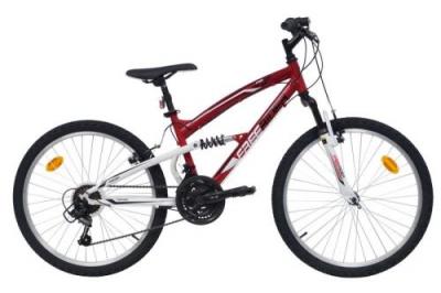 FREERIDER V&eacute;lo enfant VTT 24'' Tout Suspendu """" - Freins V Brake - 18 Vitesses Index&eacute;es - Shimano - Fourche t&eacute;lescopique 