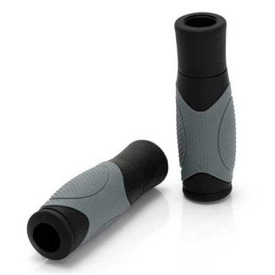 XLC  Griffe Ergonomic Gr-g03 Pieces de Velo Mixte, Noir/Gris, 125 mm