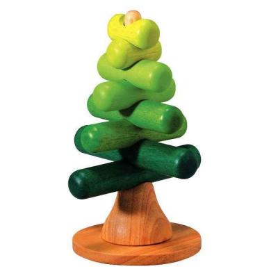 PLAN TOYS  Jeu en bois Arbre &agrave; Empiler
