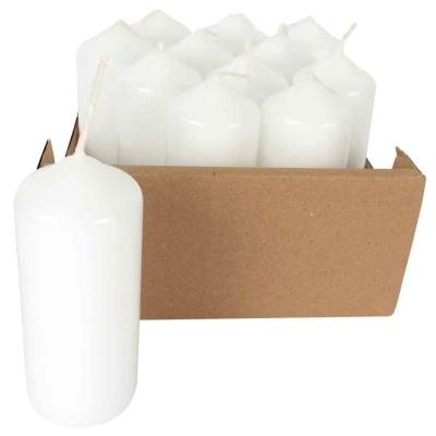 GRAINECREA Dtm 139500 Bougies blanches &agrave; d&eacute;corer Format 110 x 40 mm Lot de 12