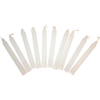 BOLAND Bougies blanches pour lampions - Lot de 10