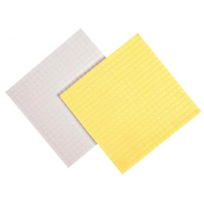 FOLIA Carr&eacute;s adh&eacute;sifs double face, 3D, assortis - Lot de 800