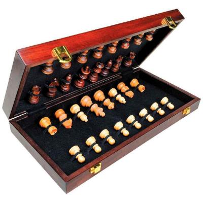 CAYRO Jeu d'&eacute;checs pliant - Coffret Luxe en bois 