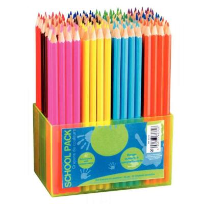 AUTRE Crayons de couleur 18 cm - Classpack de 144