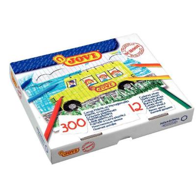 JOVI Crayon de couleur plastique assorti - boite de 300