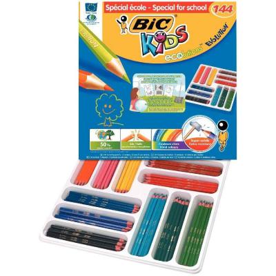 BIC Crayons de couleur Evolution (Sp&eacute;cial &eacute;cole) - Class pack de 144