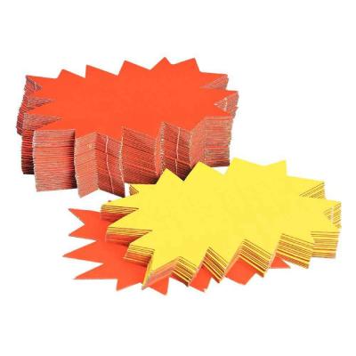 AGIPA Lot de 50 &eacute;clat&eacute;s fluo en carton -  - 12 x 16cm - Jaune / Orange