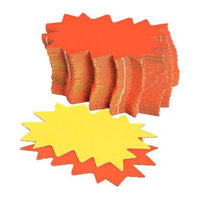 AGIPA Lot de 50 &eacute;clat&eacute;s fluo en carton -  - 8 x 12cm - Jaune / Orange