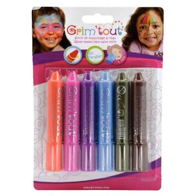 GRIM TOUT Grim'tout Crayons de Maquillage, Arc-en-Ciel, Petite Taille.
