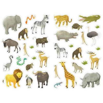 MLDR Gommettes Animaux sauvages - Pochette de 312