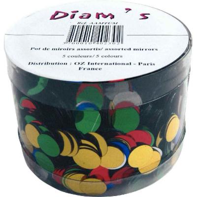 OZ INTERNATIONAL  AAMTUM Pot de 5000 Miroirs 12 mm Plastique Assortis