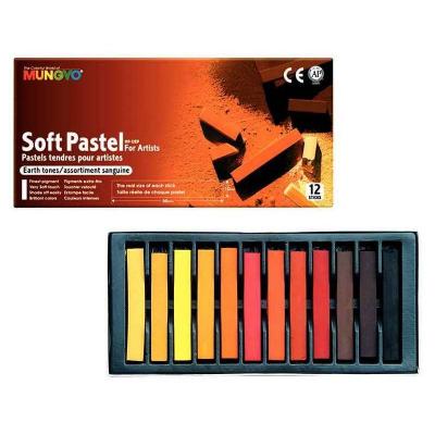 OZ Pastels secs tendres carr&eacute;s sanguine - Bo&icirc;te de 12