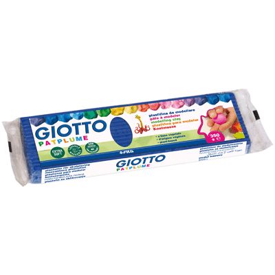 OMYACOLOR P&acirc;te &agrave; modeler pat'plume bleu fonce - Pain de 350g
