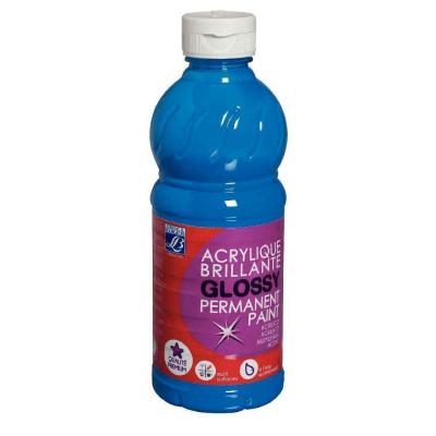 COLOR AND CO Acrylique brillante - 500ml - Glossy Color& Co - Bleu primaire Magenta