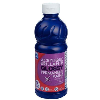 COLOR AND CO Peinture acrylique Lefranc & Bourgeois glossy outremer - flacon 500ml