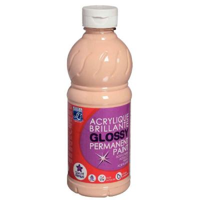 COLOR AND CO Peinture Acrylique Brillante Glossy Peche - Flacon De 500ml