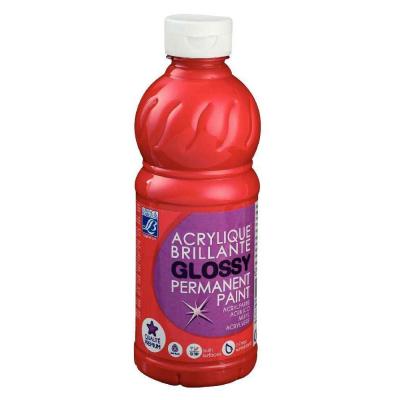 LEFRANC BOURGEOIS Peinture acrylique Lefranc & Bourgeois glossy rouge vif - flacon 500ml