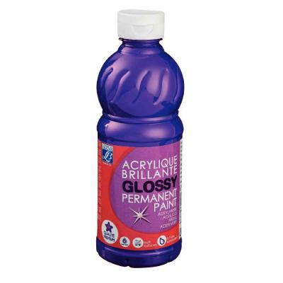 COLOR AND CO Peinture acrylique Lefranc & Bourgeois glossy violet - flacon 500ml