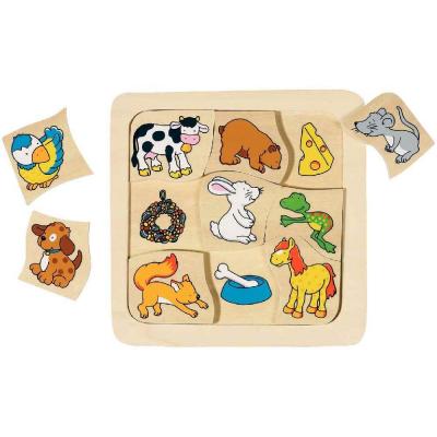 GOKI Jeu de M&eacute;moire Enfant: Faire la Paire, Jeu en bois 