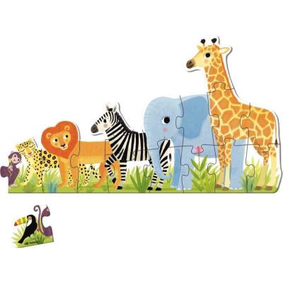 GOULA  - 53426 - Puzzle XXL jungle du plus petit au plus grand