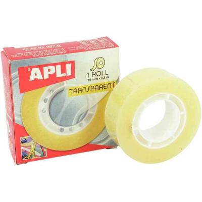  Rouleau adh&eacute;sif transparent - 19 mm x 33 m - Boite individuelle