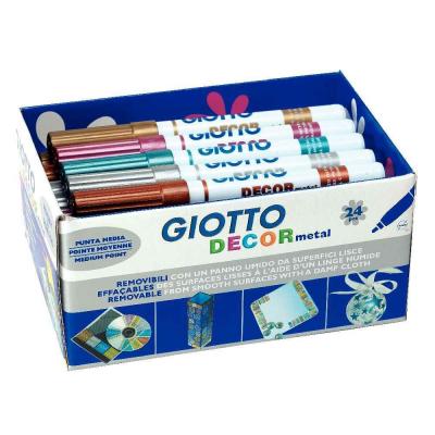 OMYACOLOR Schoolpack 24 Feutres Decor Metal Coloris Assortis