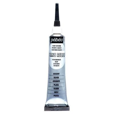 PEBEO  - Tube &Agrave; Canule Cerne Relief 37 Ml Coloris Argent
