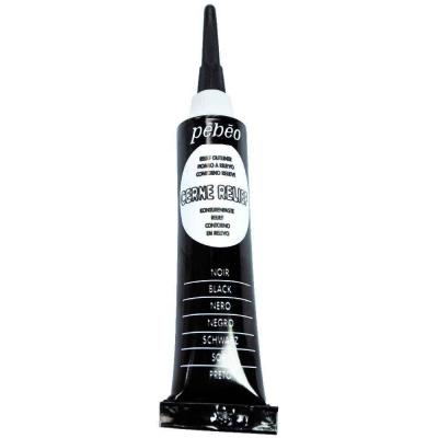 PEBEO Tube &agrave; canule cerne relief 37 ml - Coloris noir