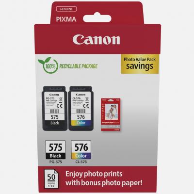 CANON  Multipack PG-575 + CL-576 + 50 feuilles papier photo