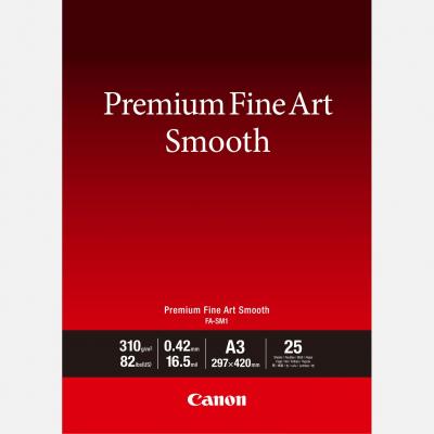 CANON Papier A3 beaux-arts lisse Premium  FA-SM1 - 25 feuilles