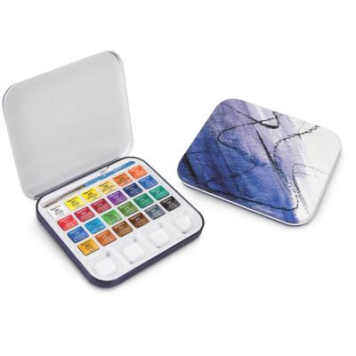  Mini bo&icirc;te aquarelle de voyage - 24 couleurs