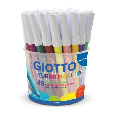 Giotto Turbo Maxi 521400 Lot de 3 feutres pointe large 5 mm
