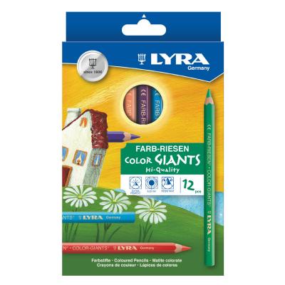 LYRA  - Crayon De Couleur Gros Module Assorti - Etui De 12